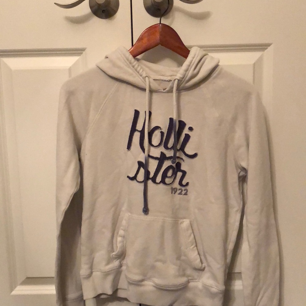 White Hollister Hoodie
